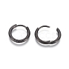 304 Stainless Steel Huggie Hoop Earrings EJEW-F111A-14mm-B-3