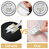 Plastic Silver Foil Embossed Picture Sticker DIY-WH0336-003-3