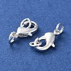 Rack Plating Brass Lobster Claw Clasps KK-F090-26S-01-2