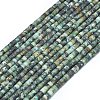 Natural African Turquoise(Jasper) Beads Strands G-P575-B20-4x2mm-2