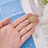 6Pcs 3 Styles 925 Sterling Silver Heart Charms with Jump Rings STER-PH0002-29-3