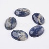 Natural Sodalite Flat Back Cabochons G-G741-13x18mm-06-1