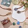 Braided Waxed Cotton Thread Cords Macrame Pouch Necklace Making AJEW-SW00018-3