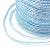 12 Rolls 12 Colors 6-Ply Polyester Metallic Embroidery Thread OCOR-L046-01B-5