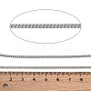 304 Stainless Steel Curb Chains CHS-M009-11P-05-2