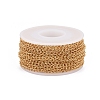 Ion Plating(IP) Handmade 304 Stainless Steel Curb Chains STAS-P200-11G-2