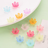Frosted Acrylic Bead Caps MACR-S371-07A-6