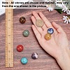 7Pcs 7 Style Gemstone Decorations G-SC0001-45-3