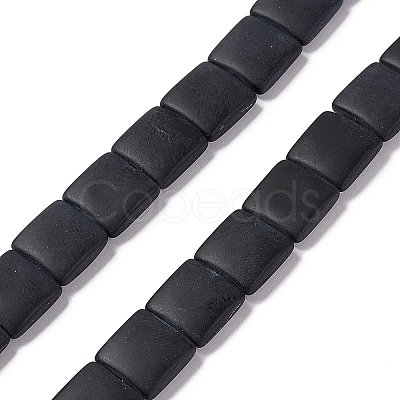 Transparent Frosted Glass Beads Strands FGLA-S001-01F-1