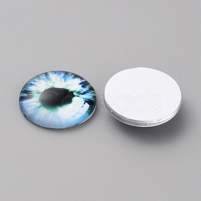 Glass Cabochons GLAA-WH0033-75F-10-1