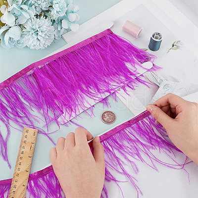 2M Fashion Ostrich Feather Trimming DIY-OC0013-52D-1