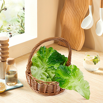 PVC Imitation Lettuce Leaf DJEW-WH20002-23-1
