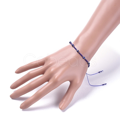 Adjustable Braided Bead Bracelets BJEW-JB04902-02-1