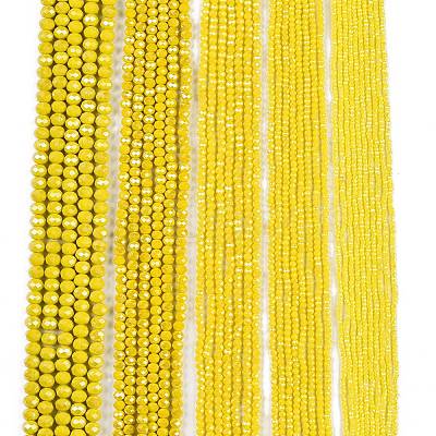 Electroplate Glass Beads Strands LS-EGLA-A044-P6mm-A04-1
