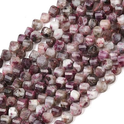 Natural Plum Blossom Tourmaline Beads Strands G-P611-C36-01-1