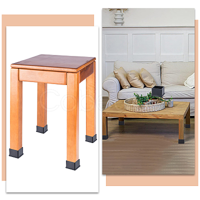 Square Shaped Plastic Furniture Leg Covers KY-WH0048-34D-1