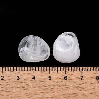 Two Tone Opaque Acrylic Beads MACR-Z002-01E-1