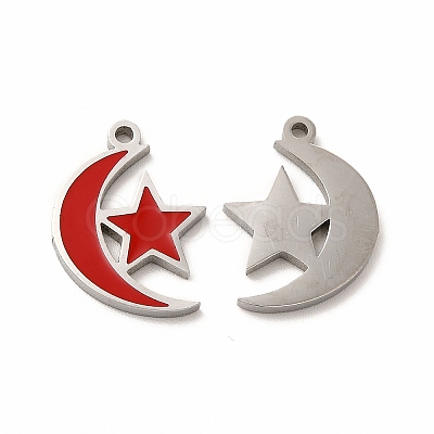 304 Stainless Steel Pendants STAS-F291-05P-1