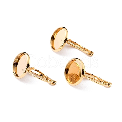 304 Stainless Steel Leverback Earring Settings STAS-F191-03G-14mm-1