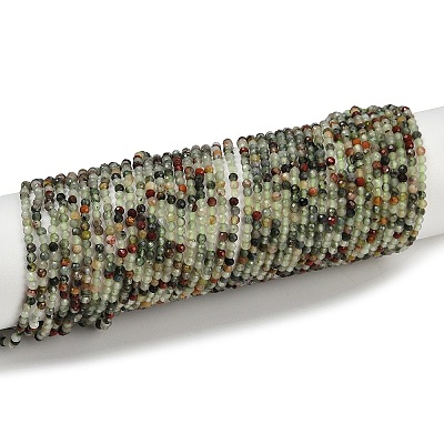 Natural African Bloodstone Beads Strands G-S388-A02-2mm-1