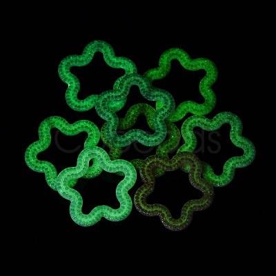 Luminous UV Plating Opaque Acrylic Beads OACR-Q204-29-1