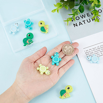10Pcs 5 Style Silicone Beads SIL-SC0001-14-1