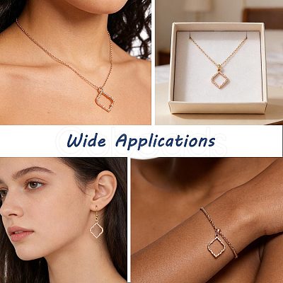 Alloy Open Back Bezel Pendants FIND-WH0111-887RG-1