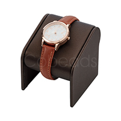 Desktop Imitation Leather Single Watch Holder ODIS-WH0007-64B-1