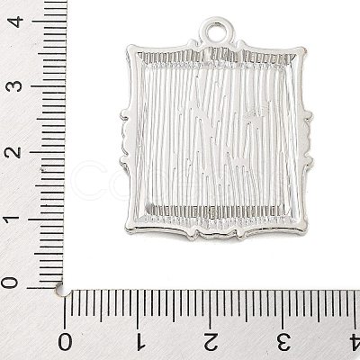 Rack Plating Alloy Pendant Cabochon Settings FIND-Z054-16P-1