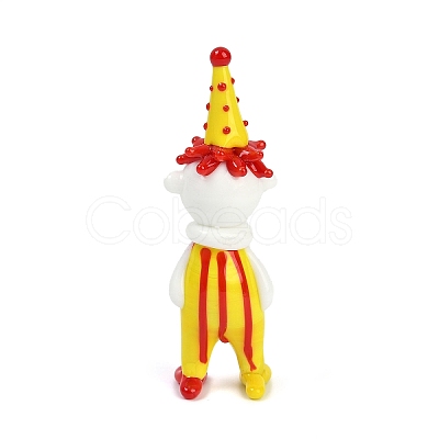Handmade Lampwork Clown Display Decorations LAMP-Q005-12E-1