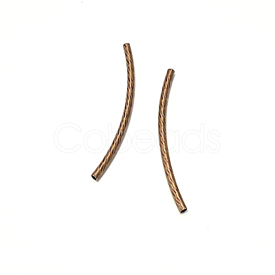 Brass Tube Beads KK-EC295-R-01-1