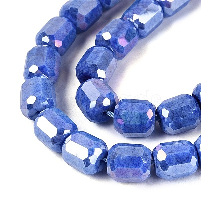 Anti-Tarnish Electroplate Glass Beads Strands EGLA-N027-03A-17-1