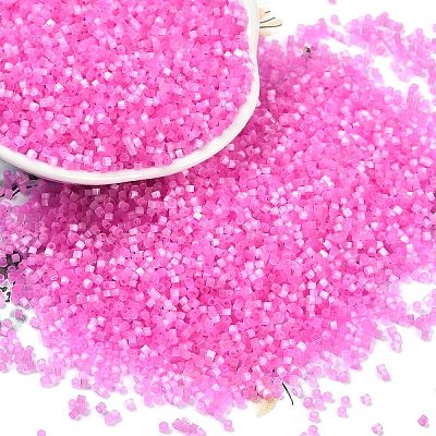 Imitation Cat Eyes Glass Seed Beads X-SEED-H003-03T-1