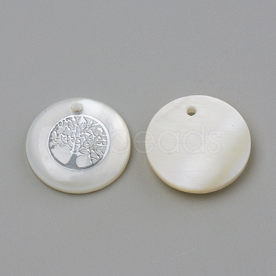 Freshwater Shell Pendants X-SHEL-Q010-011P-1