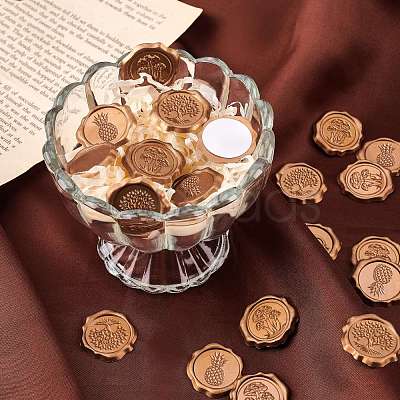 50Pcs Adhesive Wax Seal Stickers DIY-CP0006-08S-1