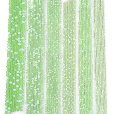 Transparent Glass Beads Strands LS-EGLA-A044-T6mm-MB09-1