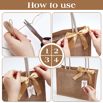 10Pcs Rectangle Canvas Cloth Tote Bags ABAG-UN0001-14-1