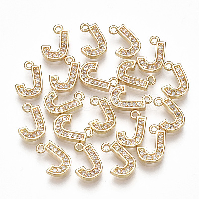 Brass Cubic Zirconia Charms X-KK-S348-330J-1