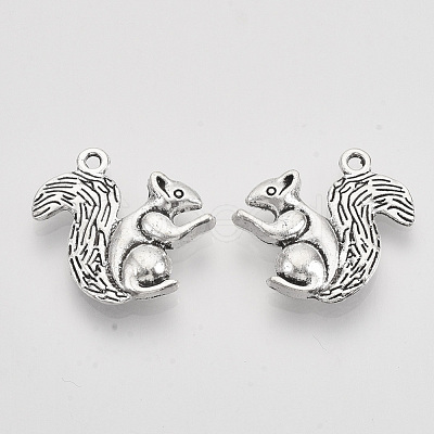 Tibetan Style Alloy Pendants TIBEP-T009-01AS-RS-1