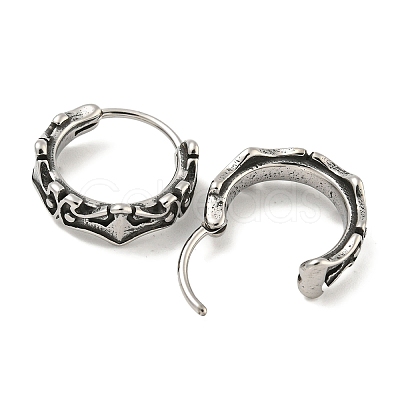 316 Surgical Stainless Steel Hoop Earrings EJEW-D096-12AS-03-1