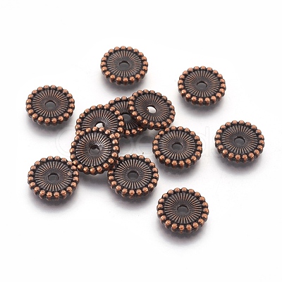 Tibetan Style Spacer Beads TIBE-47916-R-FF-1