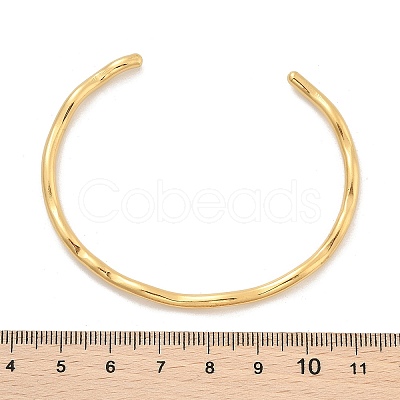 Ion Plating(IP) 304 Stainless Steel Cuff Bangles BJEW-H323-01G-1