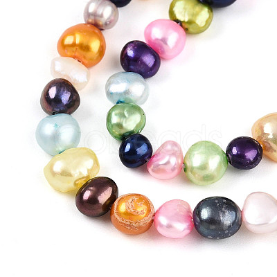 Natural Cultured Freshwater Pearl Beads Strands PEAR-N014-04J-1