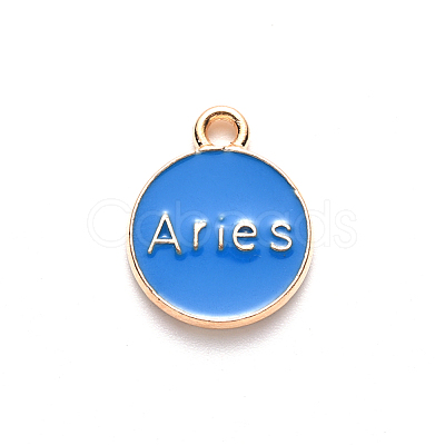 Alloy Enamel Pendants X-ENAM-S124-01A-02A-1