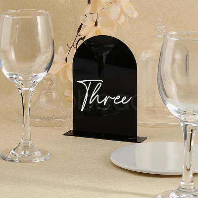 Arch Acrylic Blank Place Cards AJEW-WH0348-27-1