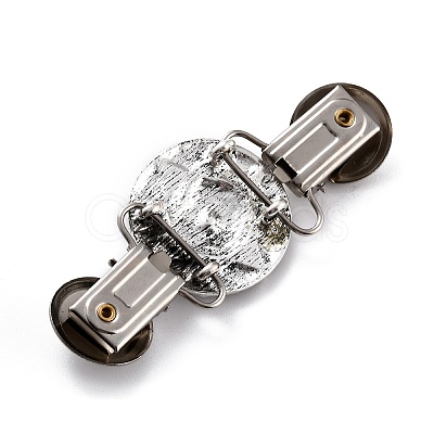Vintage Alloy with Rhinestone Cardigan Clips LS-JEWB-B002-09AS-1