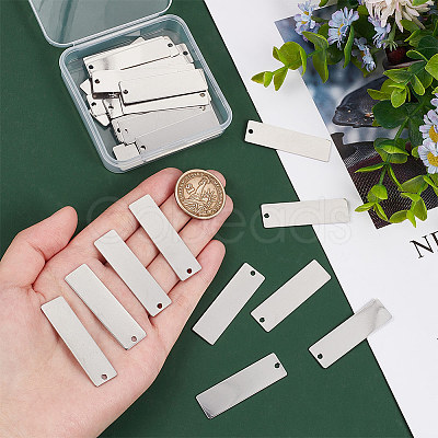 30Pcs 201 Stainless Steel Pendants STAS-UN0054-25-1