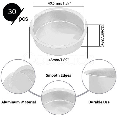 Aluminum Candle Cup AJEW-WH0299-83-1