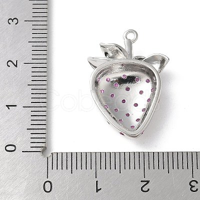 Brass Micro Pave Cubic Zirconia Pendants X-KK-P290-39P-1
