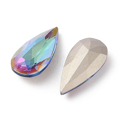 Glass Rhinestone Cabochons RGLA-L029-04B-BBLA-1